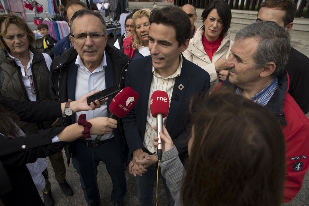 Pedro Casares, candidato PSOE, en declaraciones a los medios