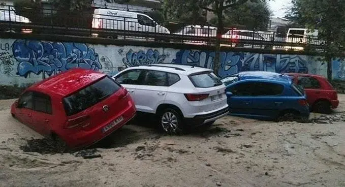 Temporal en Arenys de Munt (Barcelona). DANA