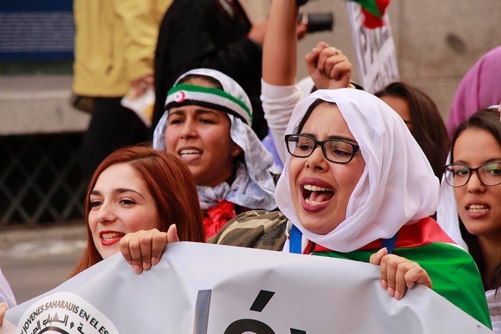 Manifestación por el Sáhara libre celebrada el año pasado