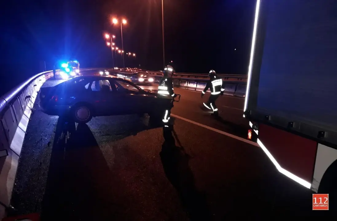 Accidente en la A-8, a la altura de Guriezo