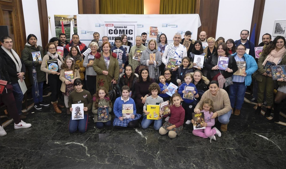 La alcaldesa de Santander, Gema Igual, en la entrega de los premios de la Semana del Cómic