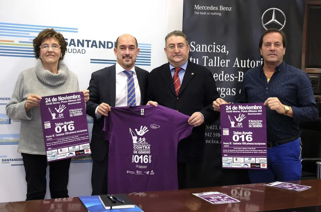 Presentaci&oacute;n Marcha solidaria contra la Violencia de G&eacute;nero de Santander