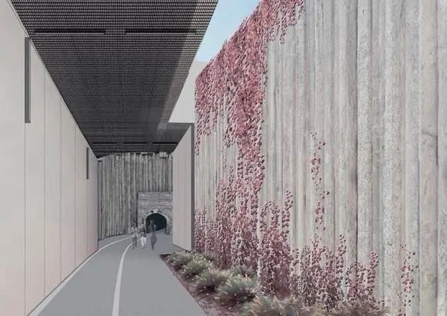 Infograf&iacute;a del proyecto de reapertura del antiguo T&uacute;nel de Tetu&aacute;n