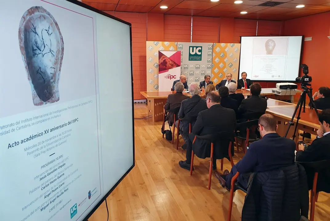 Acto acad&eacute;mico del 15 aniversario del Instituto Internacional de Investigaciones Prehist&oacute;ricas de Cantabria, celebrado hoy en el Paraninfo