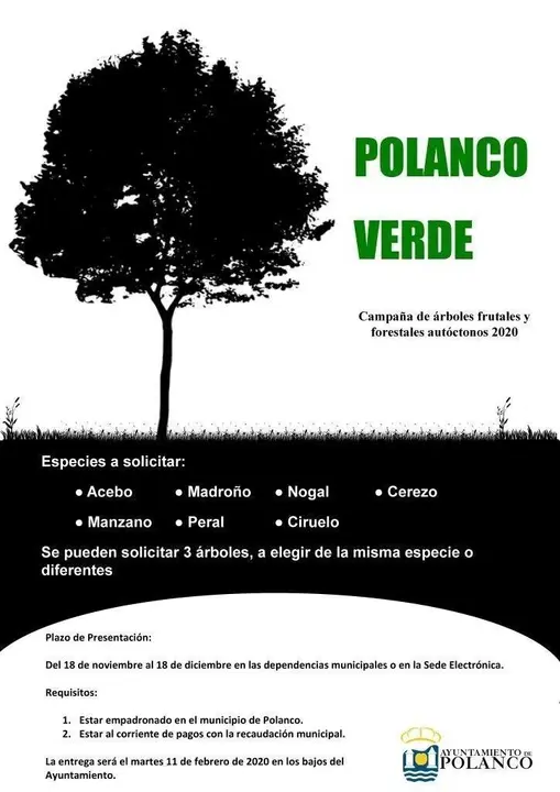 Cartel de la campa&ntilde;a 'Polanco verde'