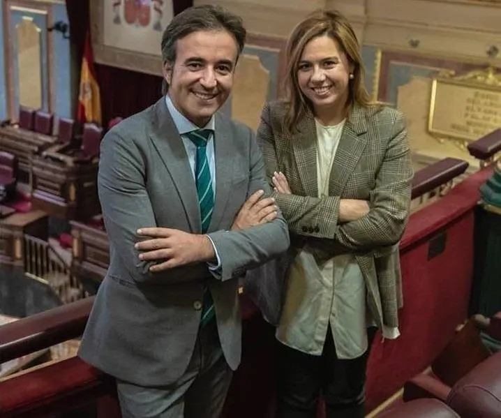 Los diputados electos del PP por Cantabria Diego Movell&aacute;n y Elena Castillo
