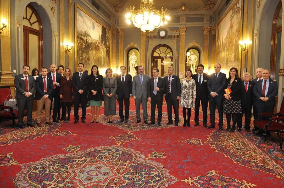 La alcaldesa de Santander, Gema Igual, en el acto de la FEMP que se ha celebrado en el Senado para conmemorar el 40 aniversario de las primeras elecciones municipales