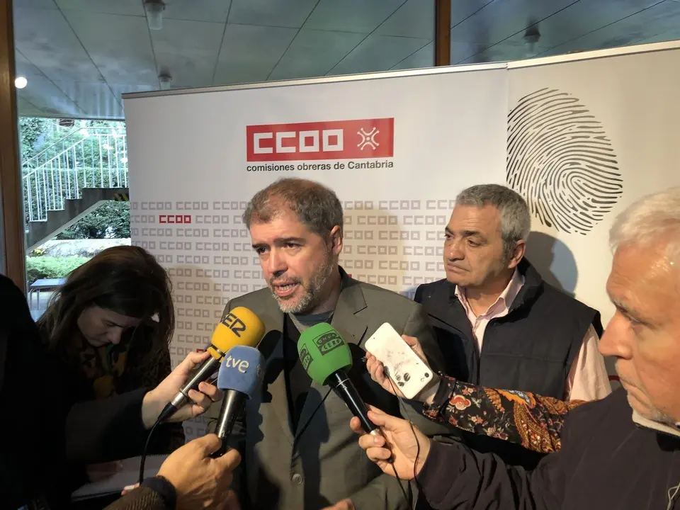 Unai Sordo y Carlos S&aacute;ncez, de CCOO