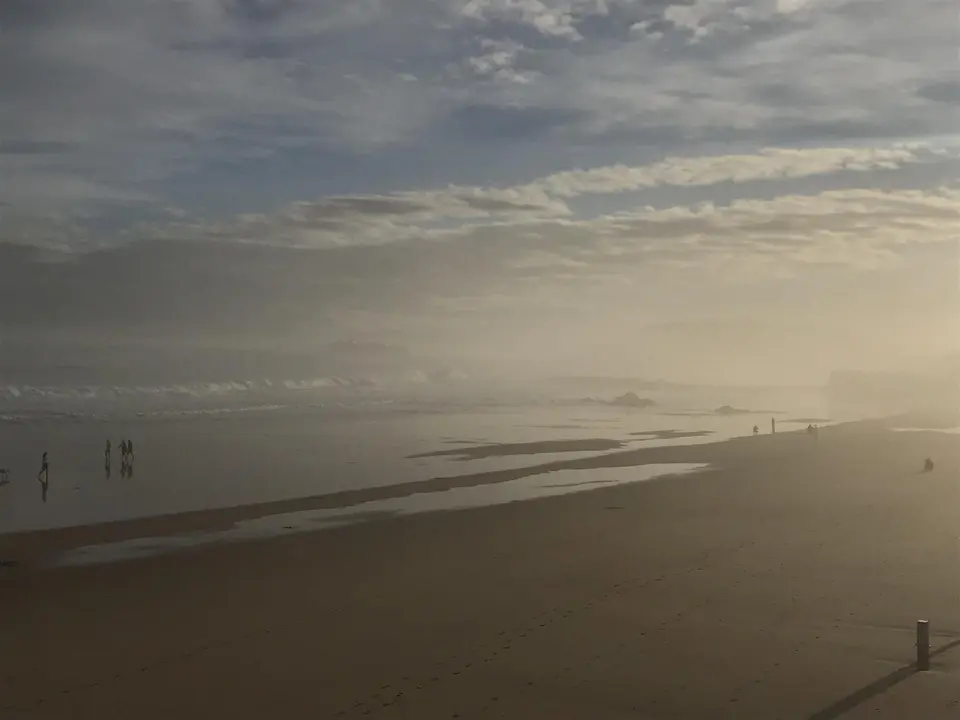 Olas, oleaje, temporal, en el Sardinero