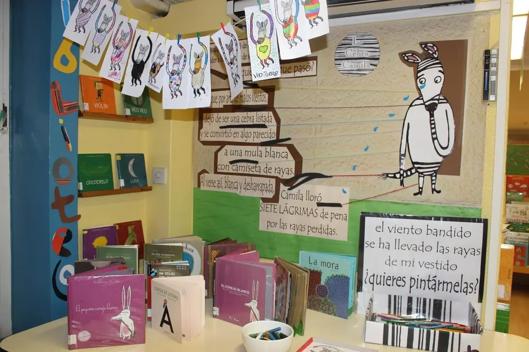 Dibujos en la Biblioteca de Camargo