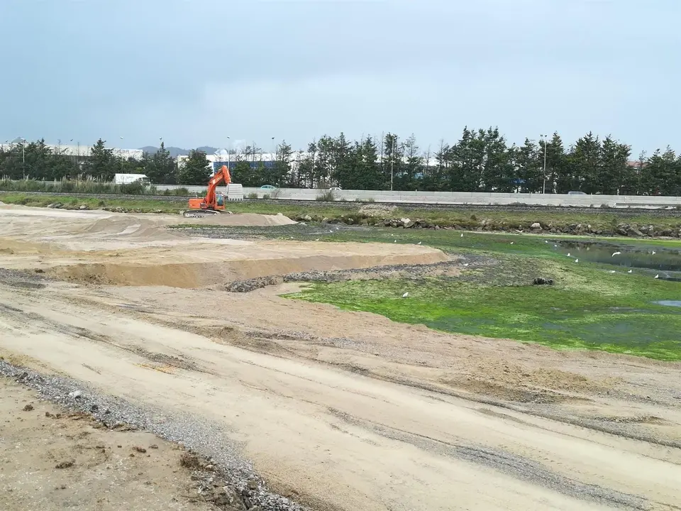 Relleno en las marismas de Raos