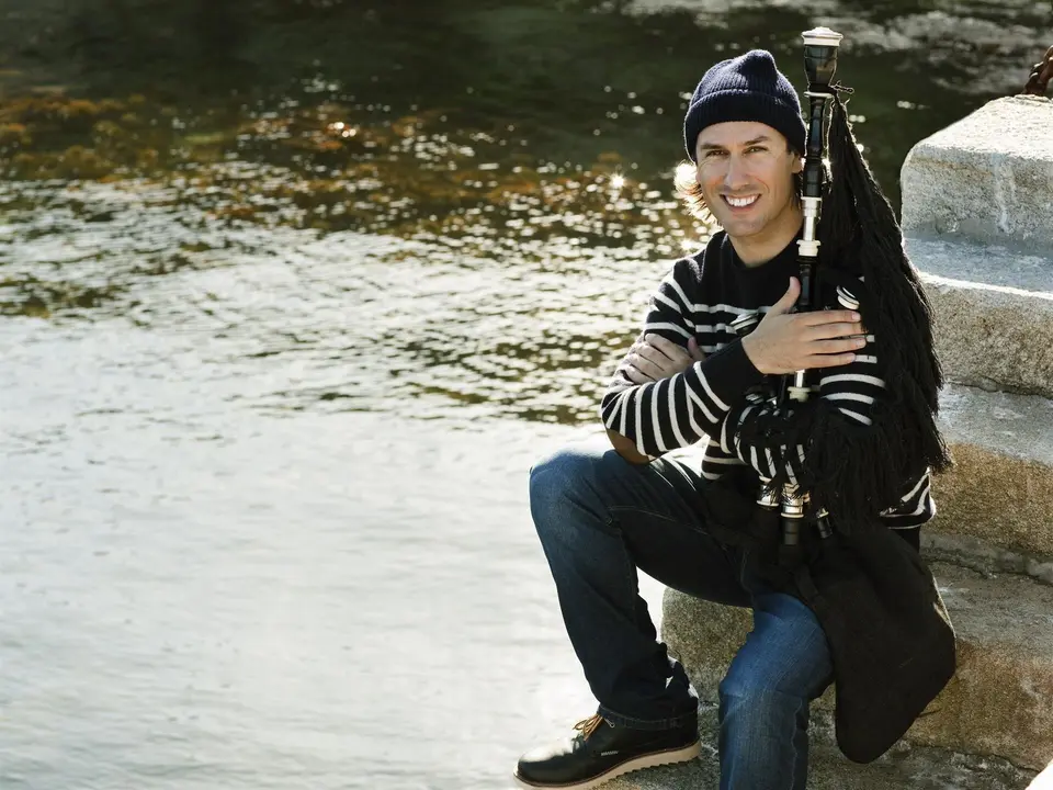 El gaitero Carlos N&uacute;&ntilde;ez