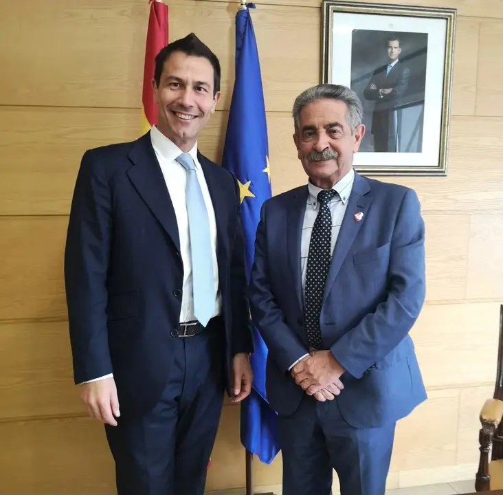 Revilla con el director de XPO Logistics en Espa&ntilde;a, Portugal y Marruecos