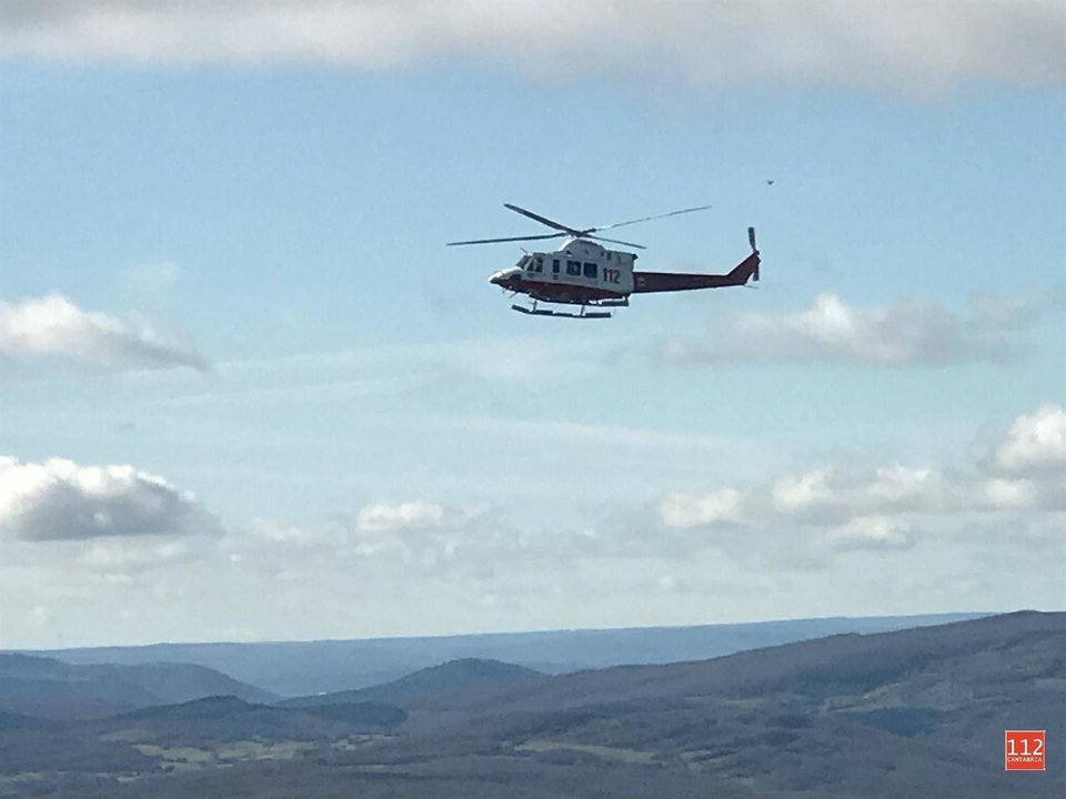 Helicóptero busca al vecino de Igollo desaparecido en Valderredible