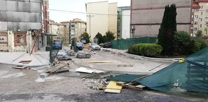 Obras en el barrio Santa Ana de Astillero