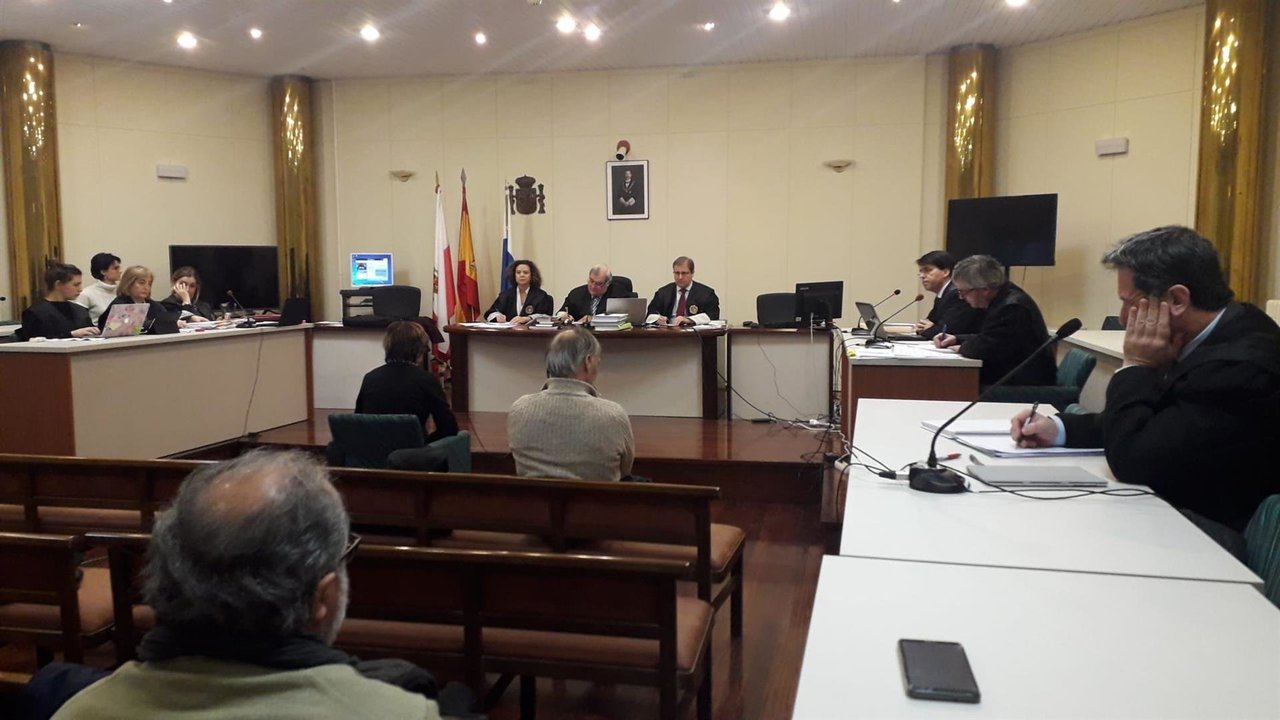 Carmen Villanueva y Salvador Hierro, en el juicio de la Loma en la Audiencia provincial