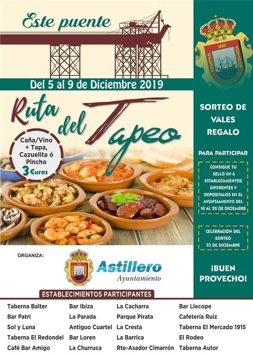 Cartel de la 'Ruta del tapeo'