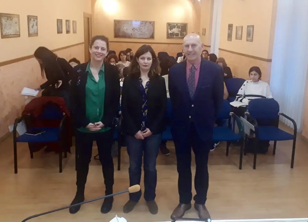 El delegado del Gobierno, Eduardo Echevarr&iacute;a, en la jornada de sensibilizaci&oacute;n sobre violencia de g&eacute;nero organizada por la Delegaci&oacute;n y celebrada en las instalaciones de la instituci&oacute;n en Santander