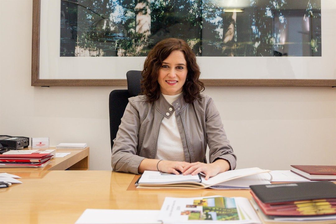 Retrato de la presidenta de la Comunidad de Madrid, Isabel Díaz-Ayuso, en Madrid a 7 de diciembre de 2019
