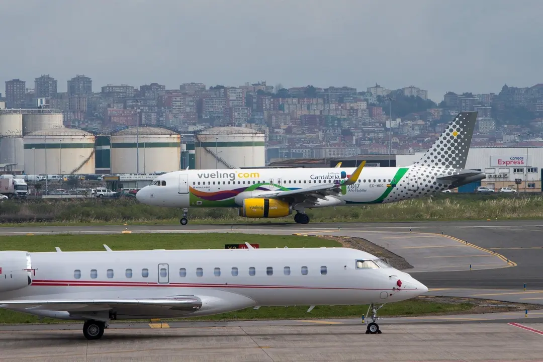 Aviones en el aeropuerto Seve Ballesteros