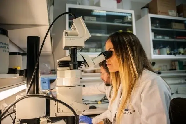 Una investigadora en un laboratorio del CSIC.