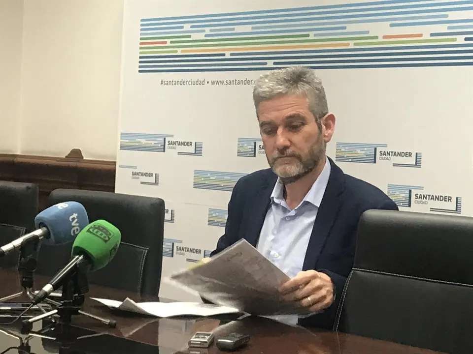 El portavoz del equipo de Gobierno (PP-Cs) del Ayuntamiento de Santander y concejal de Urbanismo, Javier Ceruti