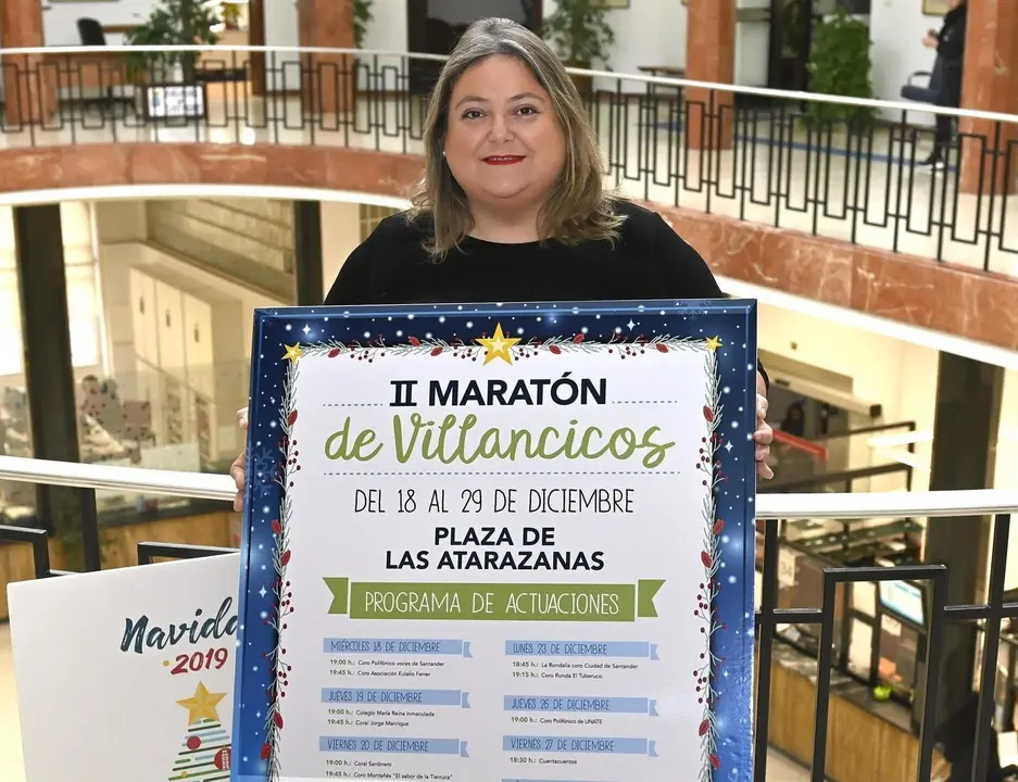 La concejala de Dinamizaci&oacute;n Social, Lorena Guti&eacute;rrez, presenta el II Marat&oacute;n de Villancicos