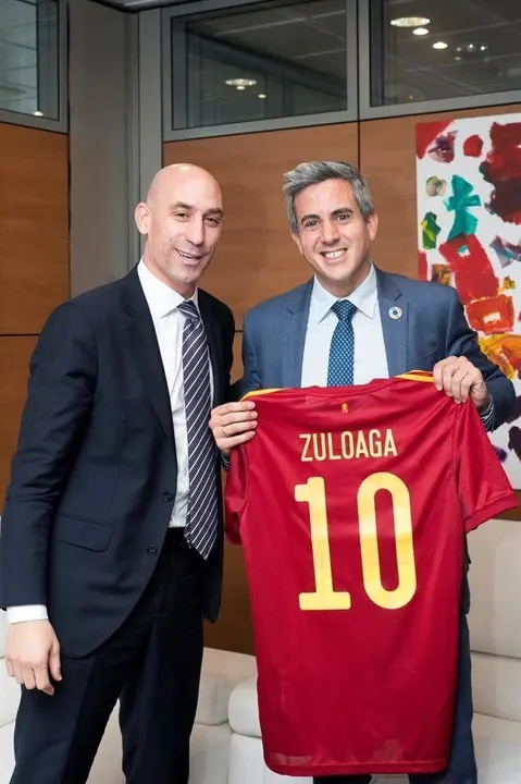 Rubiales con Zuloaga