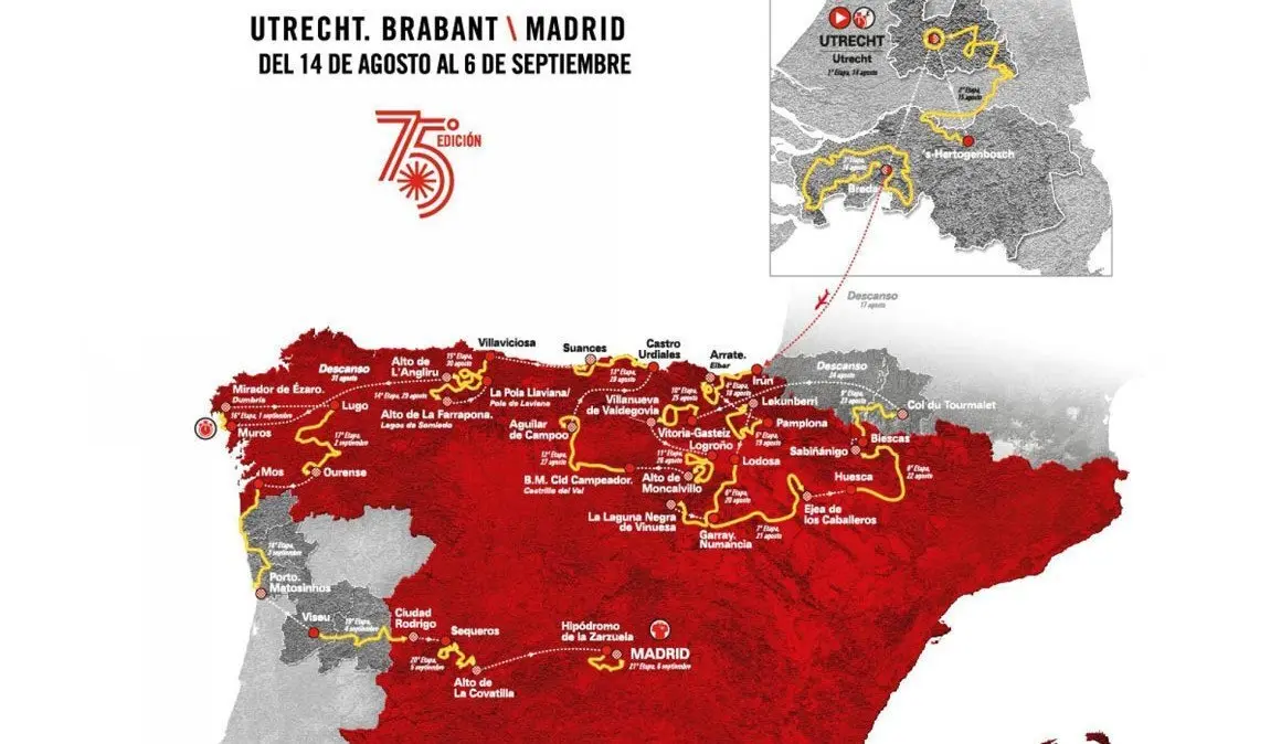 mapa etapas vuelta a espa&ntilde;a 2020