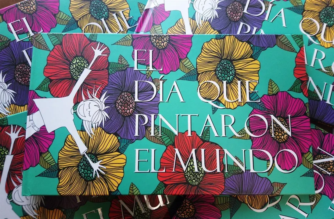 Alberto Gallo y Almudena B&aacute;scones presentan en el Impluvium su  libro 'El d&iacute;a que pintaron el mundo'