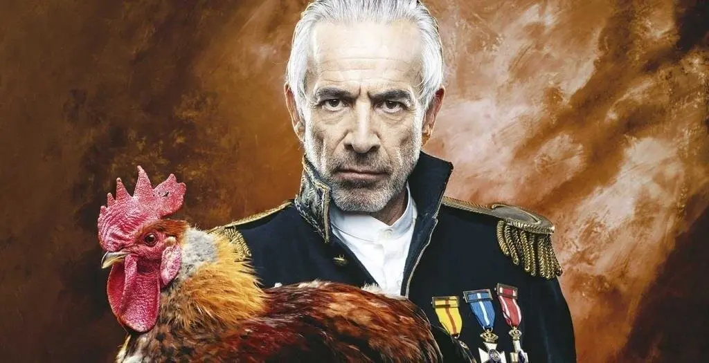 Cartel promocional de la obra 'El coronel no tiene quien le escriba' protagonizada por el actor Imanol Arias.