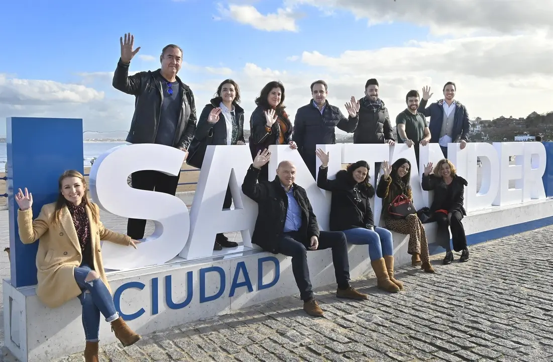 Embajadores voluntarios de Santander graban un v&iacute;deo promocional