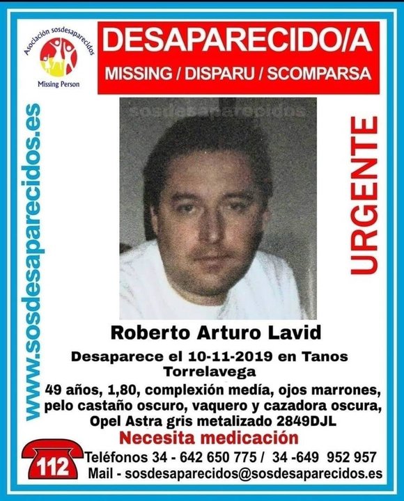 Roberto Lavid, el vecino de Camargo que desapareció en Tanos y cuyo coche fue hallado en Valderredible