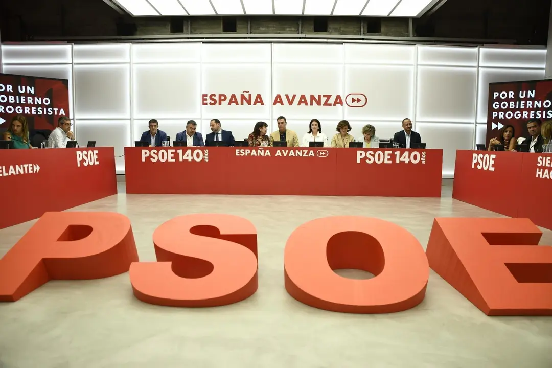 Reuni&oacute; de la Comissi&oacute; Executiva Federal del PSOE a la seva seu a Ferraz, a Madrid, 19 de setembre del 2019.