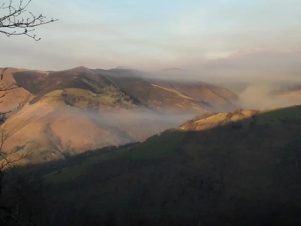 Pozos de Noja, en Miera, registra un incendio forestal