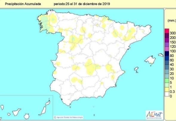 El año hidrológico acumula un 25% más de lluvias de lo normal en el conjunto de España