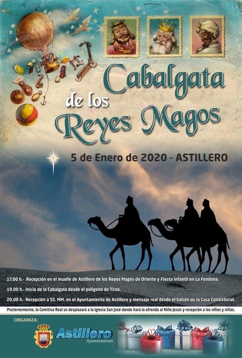 Cartel de la Cabalgata de los Reyes Magos en Astillero