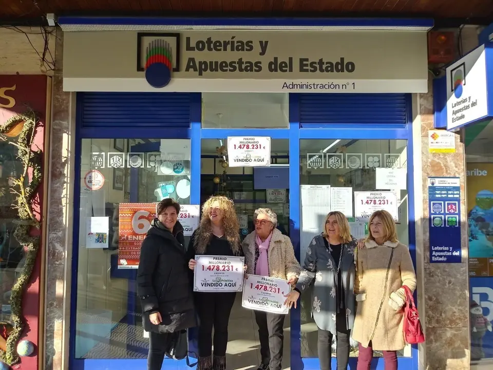 Validado en Laredo un boleto de la Primitiva premiado con 1,4 millones de euros