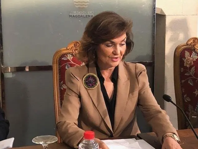 La vicepresidenta del Gobierno en funciones, Carmen Calvo