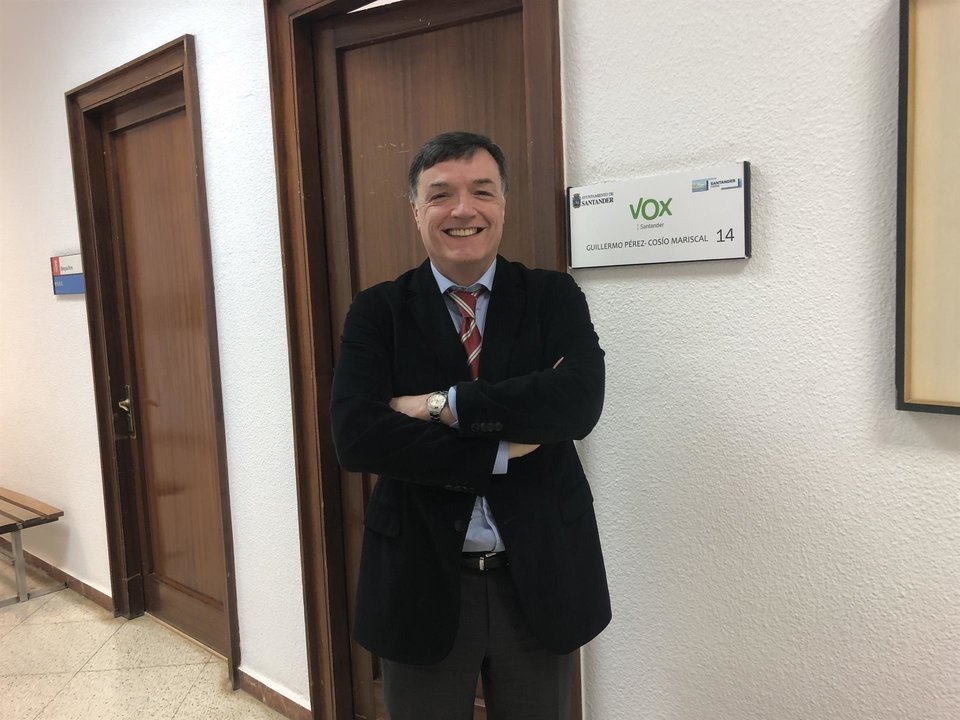 El concejal de Vox en Santander, Guillermo Pérez-Cosío