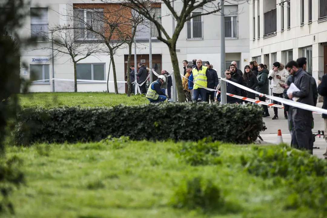 DAVID S. BUSTAMANTE 13/01/2020 SANTANDER/ CANTABRIA Hundimiento de un parking subterrraneo y un parque infantil en Santander