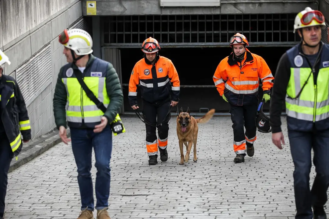 DAVID S. BUSTAMANTE 13/01/2020 SANTANDER/ CANTABRIA Hundimiento de un parking subterrraneo y un parque infantil en Santander