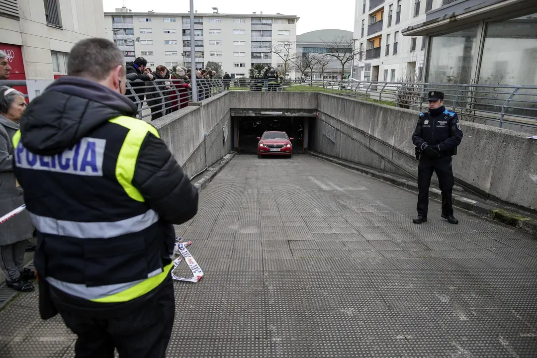 DAVID S. BUSTAMANTE 13/01/2020 SANTANDER/ CANTABRIA Hundimiento de un parking subterrraneo y un parque infantil en Santander