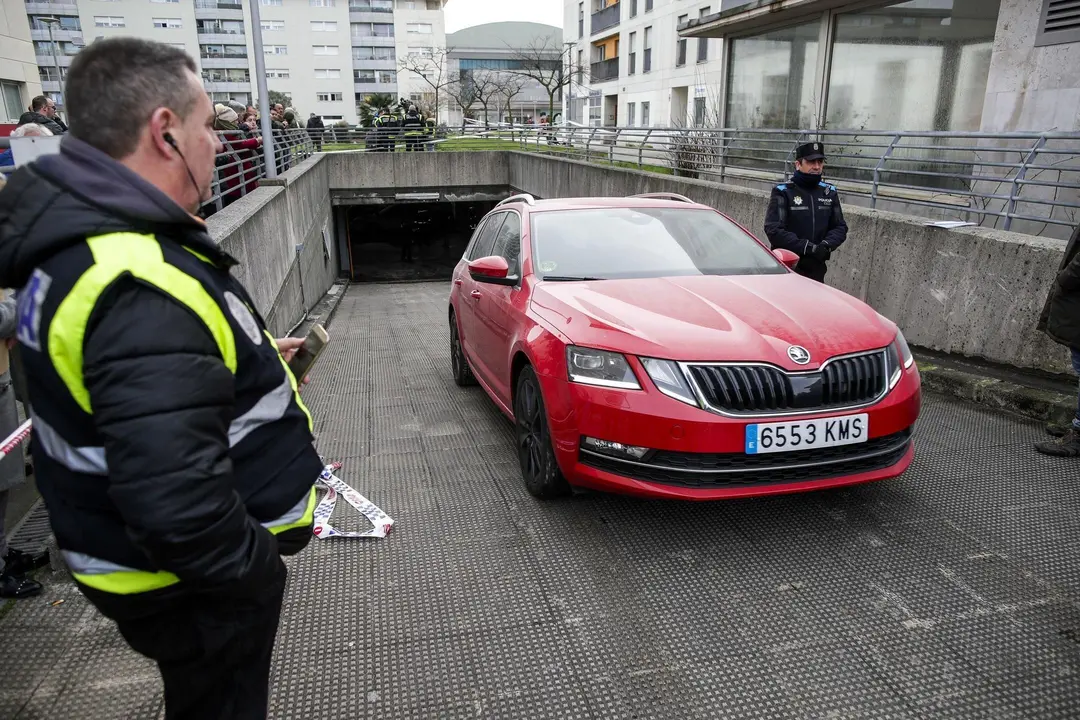DAVID S. BUSTAMANTE 13/01/2020 SANTANDER/ CANTABRIA Hundimiento de un parking subterrraneo y un parque infantil en Santander