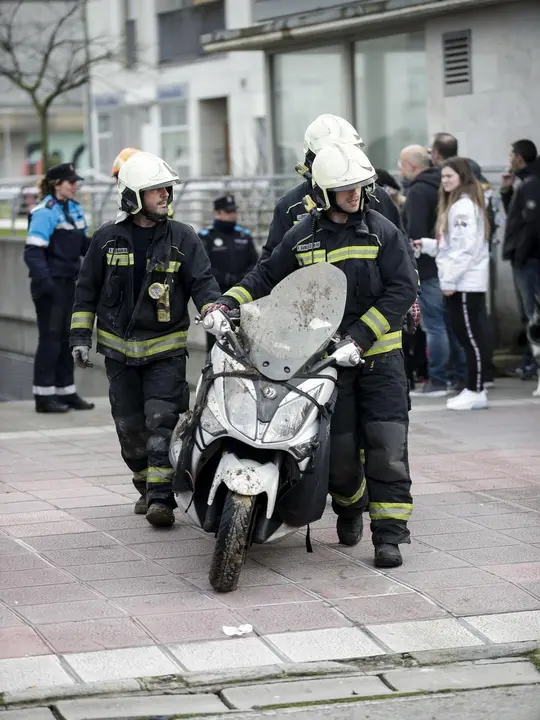 DAVID S. BUSTAMANTE 13/01/2020 SANTANDER/ CANTABRIA Hundimiento de un parking subterrraneo y un parque infantil en Santander