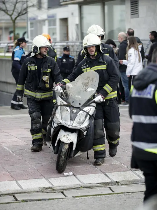 DAVID S. BUSTAMANTE 13/01/2020 SANTANDER/ CANTABRIA Hundimiento de un parking subterrraneo y un parque infantil en Santander