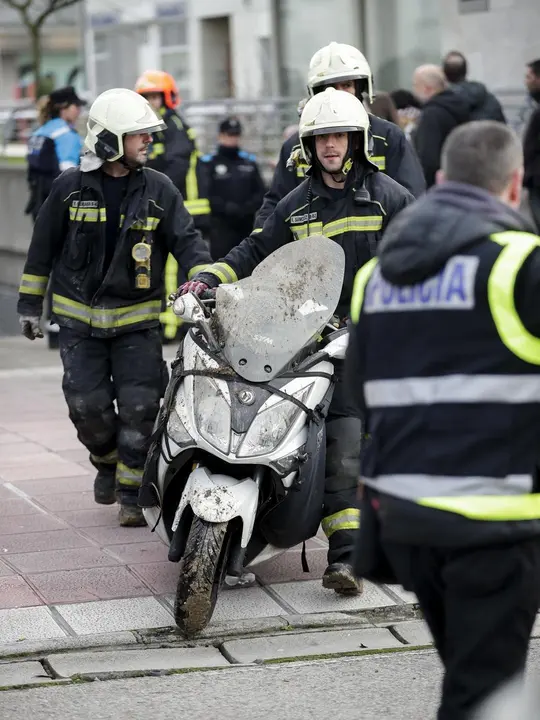 DAVID S. BUSTAMANTE 13/01/2020 SANTANDER/ CANTABRIA Hundimiento de un parking subterrraneo y un parque infantil en Santander