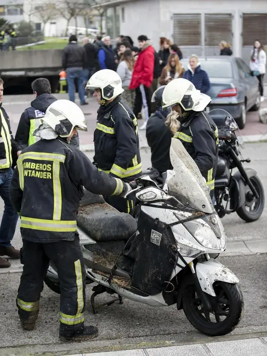 DAVID S. BUSTAMANTE 13/01/2020 SANTANDER/ CANTABRIA Hundimiento de un parking subterrraneo y un parque infantil en Santander