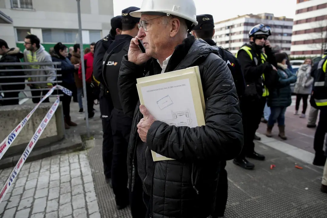 DAVID S. BUSTAMANTE 13/01/2020 SANTANDER/ CANTABRIA Hundimiento de un parking subterrraneo y un parque infantil en Santander