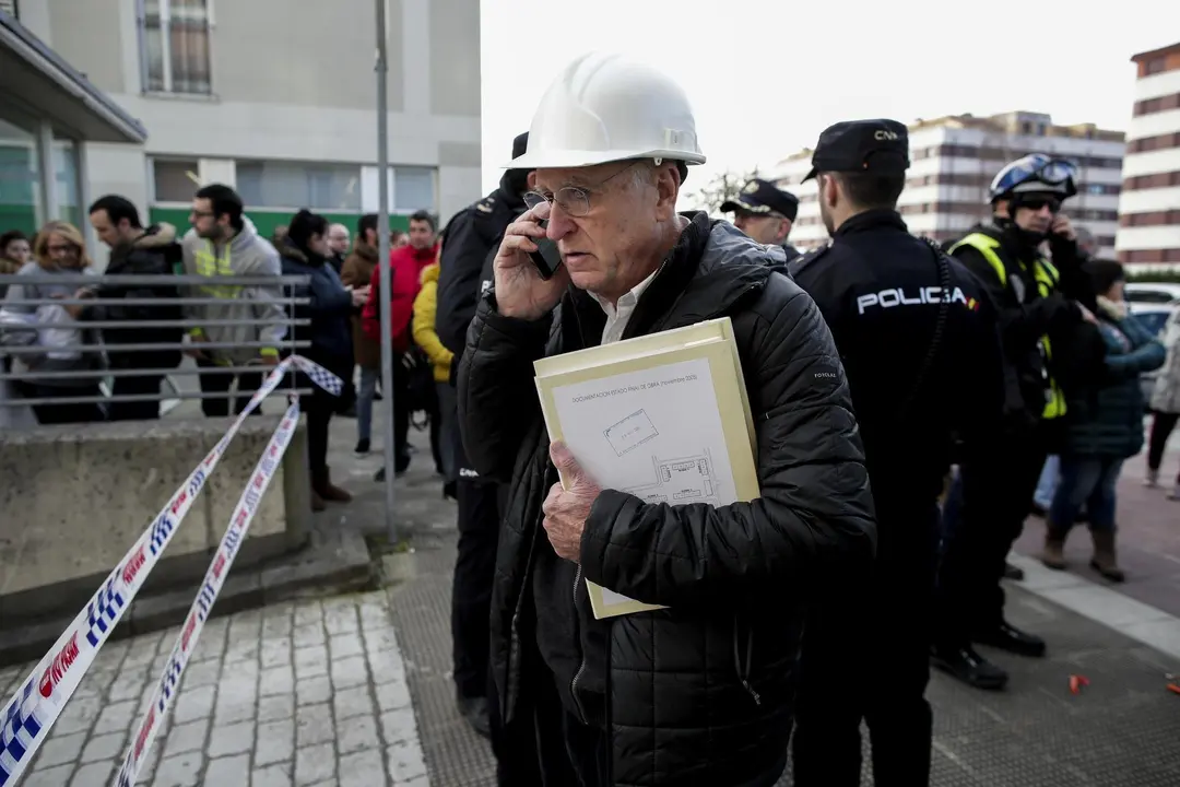 DAVID S. BUSTAMANTE 13/01/2020 SANTANDER/ CANTABRIA Hundimiento de un parking subterrraneo y un parque infantil en Santander